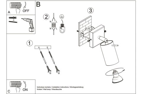 Sollux Lampa Kinkiet BERG naturalne drewno