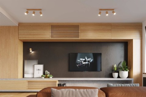 Sollux Lampa Kinkiet BERG naturalne drewno