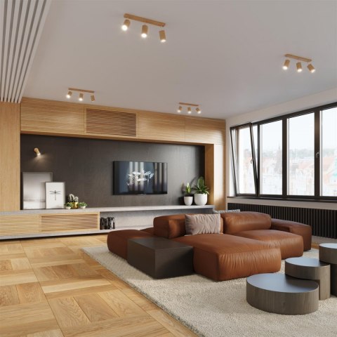 Sollux Lampa Kinkiet BERG naturalne drewno