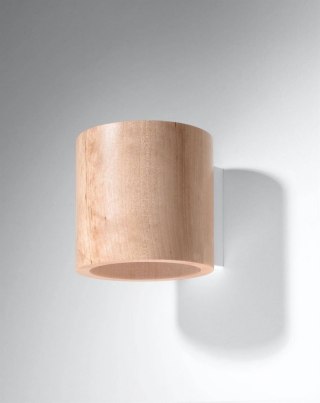Sollux Lampa Kinkiet ORBIS naturalne drewno