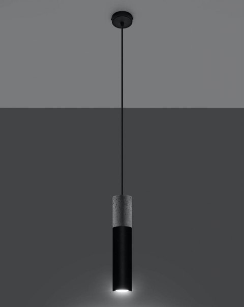 Sollux Lampa wisząca BORGIO 1 czarny