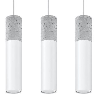 Sollux Lighting Lampa wisząca BORGIO 3L biały