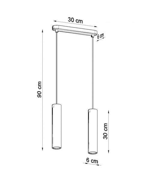 Sollux Lampa wisząca LUVO 2