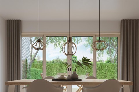 Sollux Lampa wisząca MANDELINO naturalne drewno