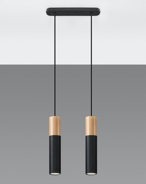 Sollux Lampa wisząca PABLO 2 czarna