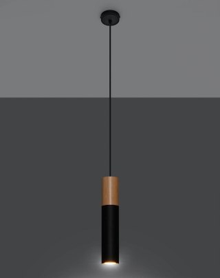Sollux Lighting Lampa wisząca PABLO czarna