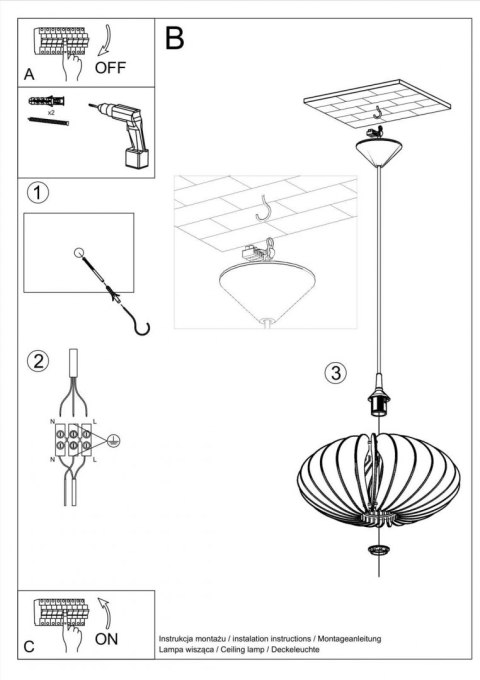 Lampa wisząca SOPHIA