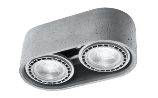 Sollux Lighting Plafon BASIC 2 beton