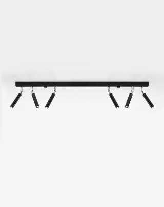 Sollux Lampa Plafon EYETECH 6 czarny