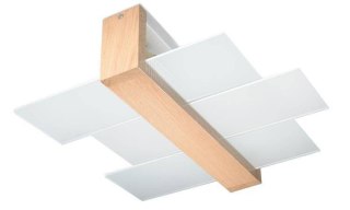 Sollux Lighting Plafon FENIKS 2 naturalne drewno