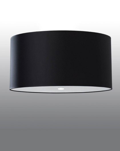 Sollux Lampa Plafon OTTO 50 czarny