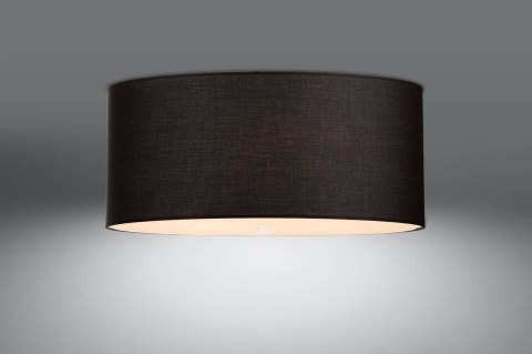 Sollux Lampa Plafon OTTO 70 czarny