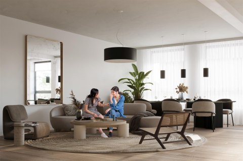 Sollux Lampa Plafon OTTO 70 czarny