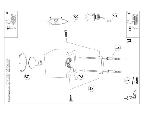 Sollux Lampa Plafon QUAD naturalne drewno