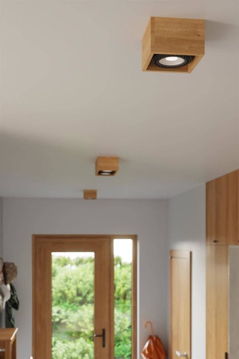 Sollux Lampa Plafon QUATRO 2 naturalne drewno