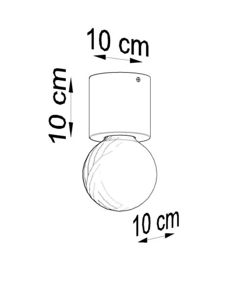 Sollux Lampa Plafon SALGADO naturalne drewno
