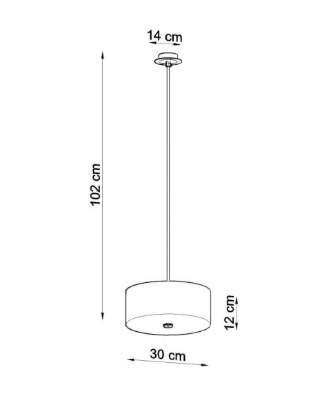 Sollux Lampa Żyrandol SKALA 30 czarny