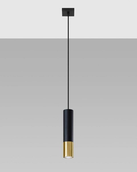Lampa wisząca LOOPEZ 1 czarny/złoty