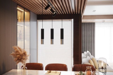 Sollux Lampa wisząca LOOPEZ 3P czarny/chrom