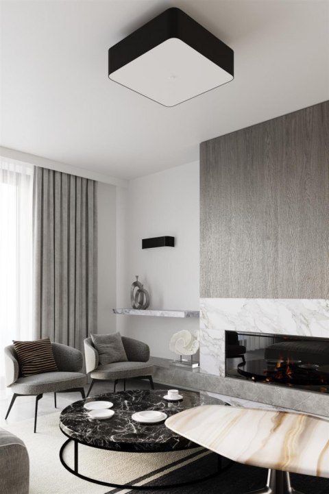 Sollux Lampa Plafon LOKKO 45 czarny