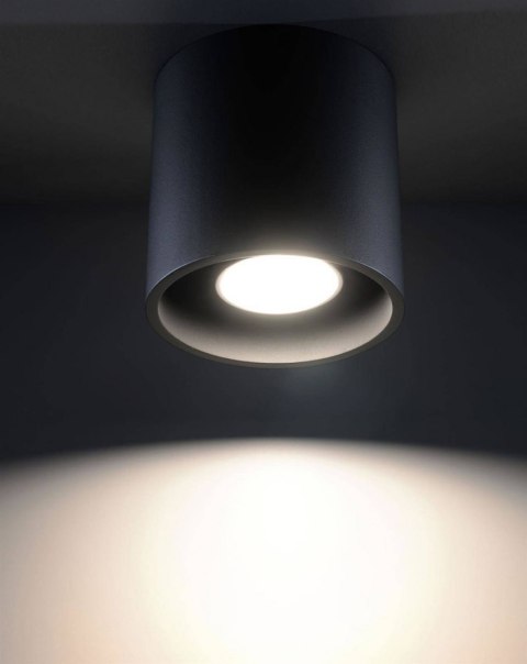 Sollux Lampa Plafon ORBIS 1 czarny