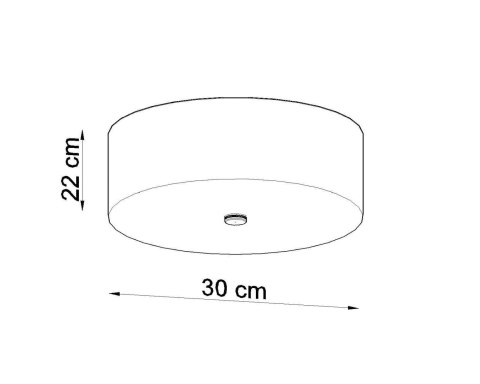 Sollux Lampa Plafon SKALA 30 biały