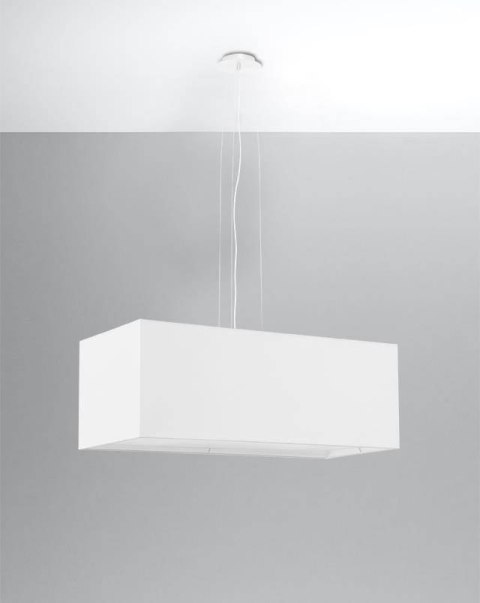 Sollux Lampa Żyrandol SANTA BIS 80 biały