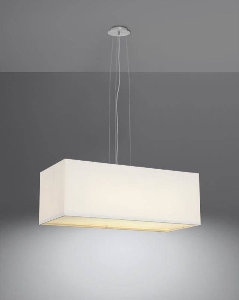 Sollux Lampa Żyrandol SANTA BIS 80 biały