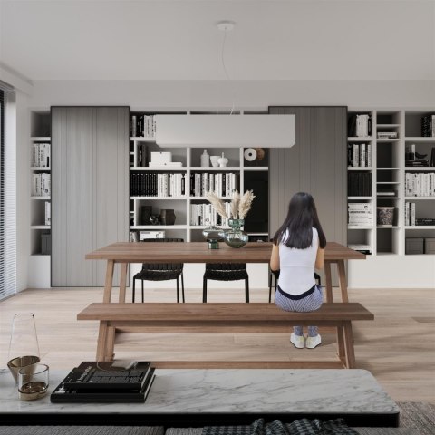 Sollux Lampa Żyrandol SANTA BIS 80 biały