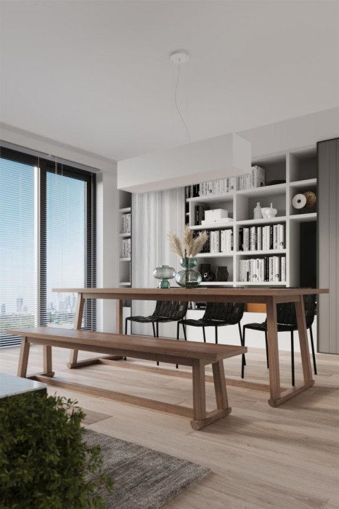 Sollux Lampa Żyrandol SANTA BIS 80 biały