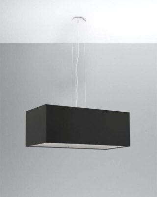 Sollux Lampa Żyrandol SANTA BIS 80 czarny