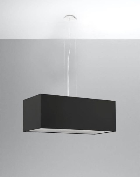 Sollux Lampa Żyrandol SANTA BIS 80 czarny