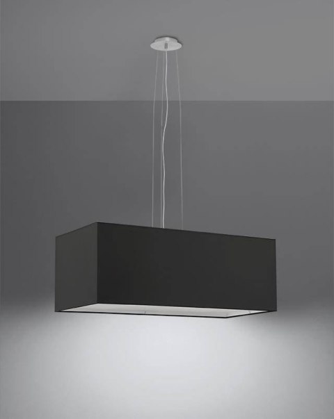 Sollux Lampa Żyrandol SANTA BIS 80 czarny