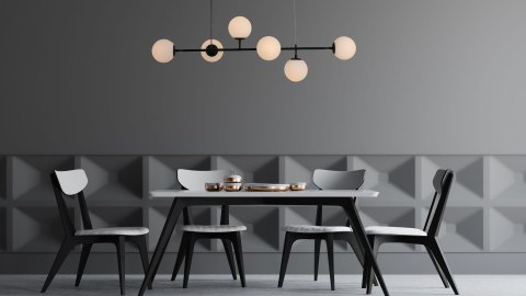 Lampa wisząca Alisa czarna 6xE14 Light Prestige