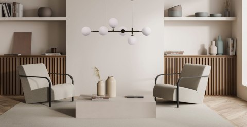 Lampa wisząca Alisa czarna 6xE14 Light Prestige