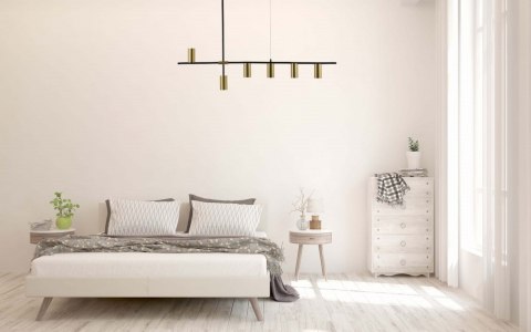 Lampa wisząca Arizona czarno - złota 6xGU10 Light Prestige