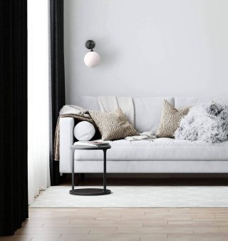 Kinkiet Lampa ścienna Dorado  czarny/transparenty Light Prestige LP-002/2W BK Transp.