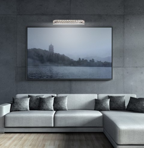 Kinkiet chromowy LED z kryształkami 6W biały zimny Lords Candellux 21-37985