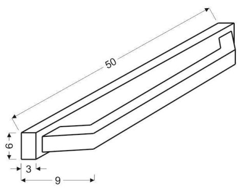 Kinkiet chromowy LED z kryształkami 6W biały zimny Lords Candellux 21-37985