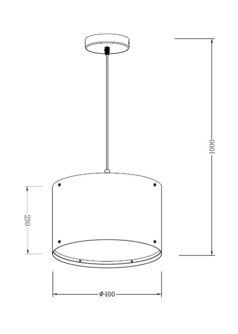 Lampa wisząca Graffiti 1xE27 LP-077/1P Style