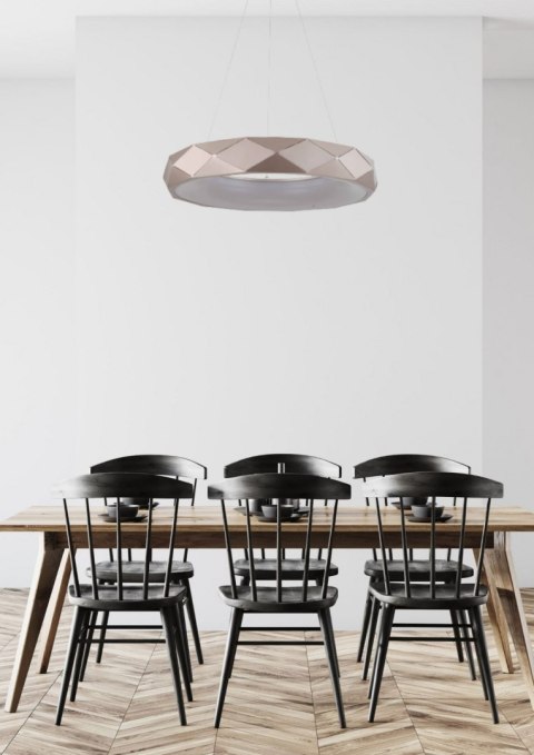 Lampa wisząca Reus różowe złoto LED 4000K Light Prestige