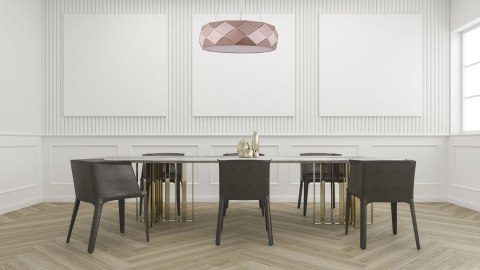 Lampa wisząca Reus różowe złoto 3xE27 Light Prestige