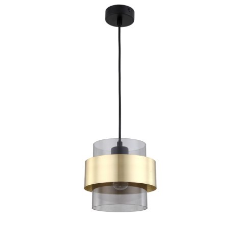 Lampa wisząca Miele duża 1xE27 złota/dymna LP-866/1P SM/GD