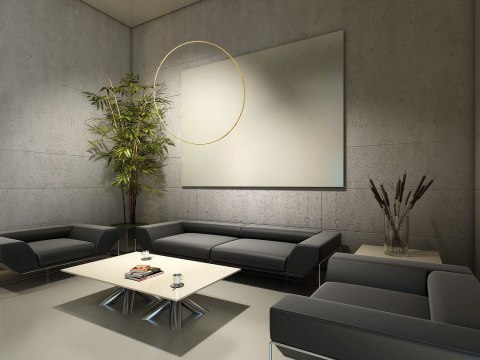 Lampa wisząca Mirror mała 1xLED złota LP-999/1P S GD