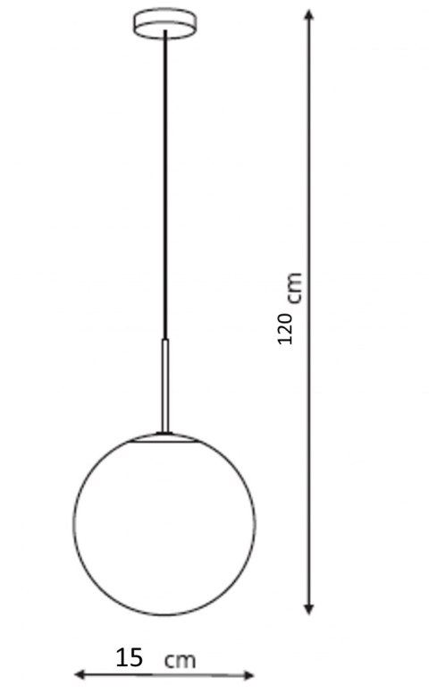 Light Prestige Lampa wisząca Palla złota 1xE14