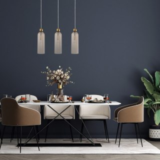Light Prestige Lampa wisząca Piega 3 amber 3xE14