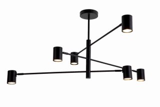 Lampa wisząca Snow 6 czarna 6xGU10 Light Prestige