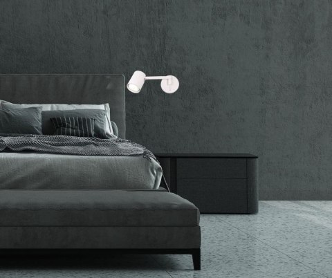 Kinkiet z wysięgnikiem Snow biały 1xGU10 Light Prestige