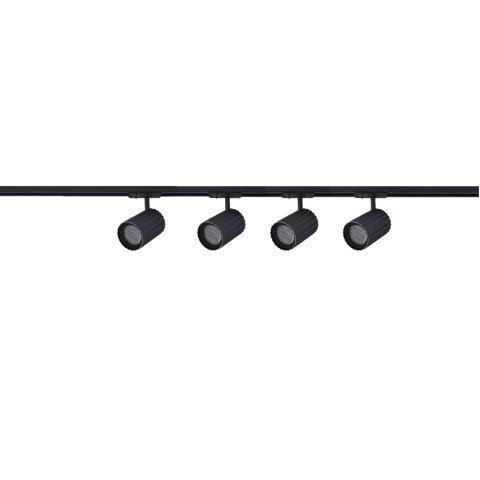 Light Prestige Zestaw oświetlenia szynowego Tokio SET 1F czarny 4xGU10