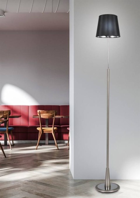 Lampa podłogowa satynowa/czarna Milonga 51-53619